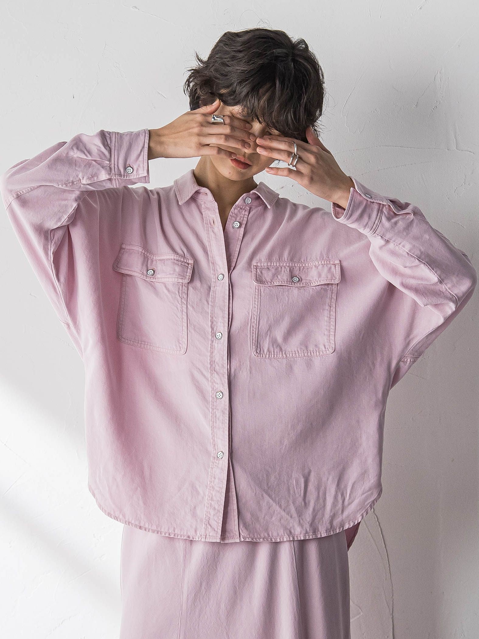 【40周年限定】カラーデニムドルマンシャツ