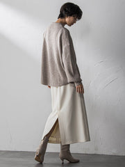 軽量ボンディング3ピーススカートセットアップ≪洗濯機で洗える≫