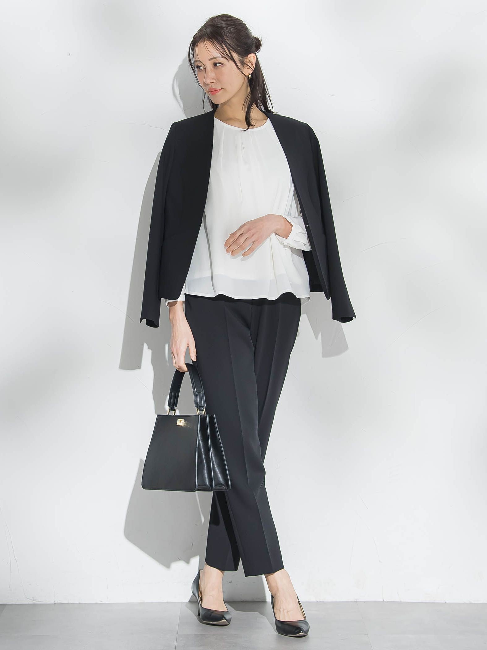 【WEB限定】透けにくい安心シフォンブラウス