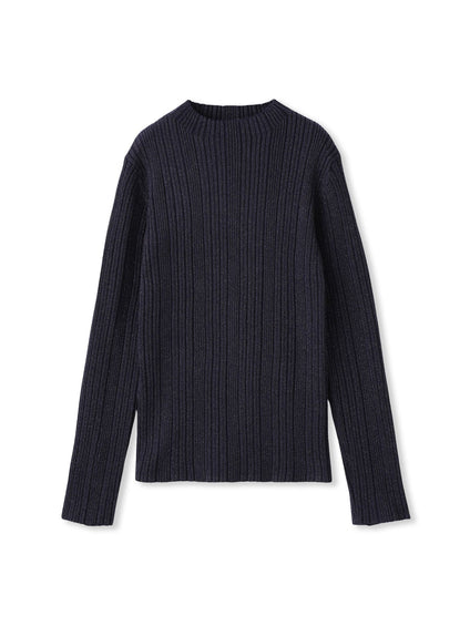 袖ボタンランダムリブニット≪手洗い可能≫