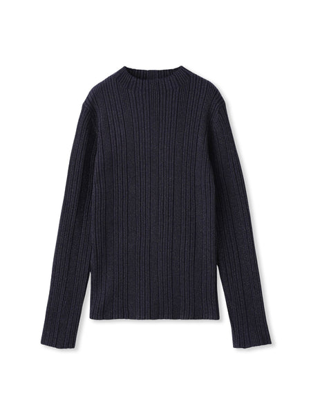 袖ボタンランダムリブニット≪手洗い可能≫