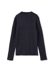 袖ボタンランダムリブニット≪手洗い可能≫