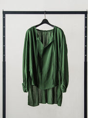 シアーシルクギャザーブラウス