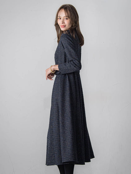 ツイードラメワンピース