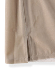 パフ袖ベロアカットソー