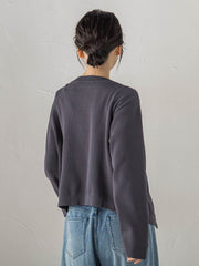 レースドッキングカーディガン