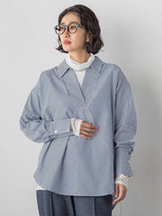 シアー切り替えカットソー