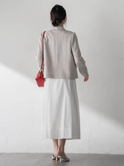 【カタログ掲載】クラシックポリリネンヘリンボンジャケット