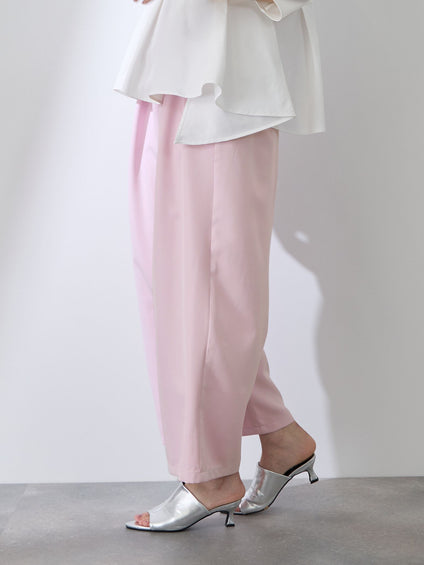 ダブルインタックプルオンワイドパンツ