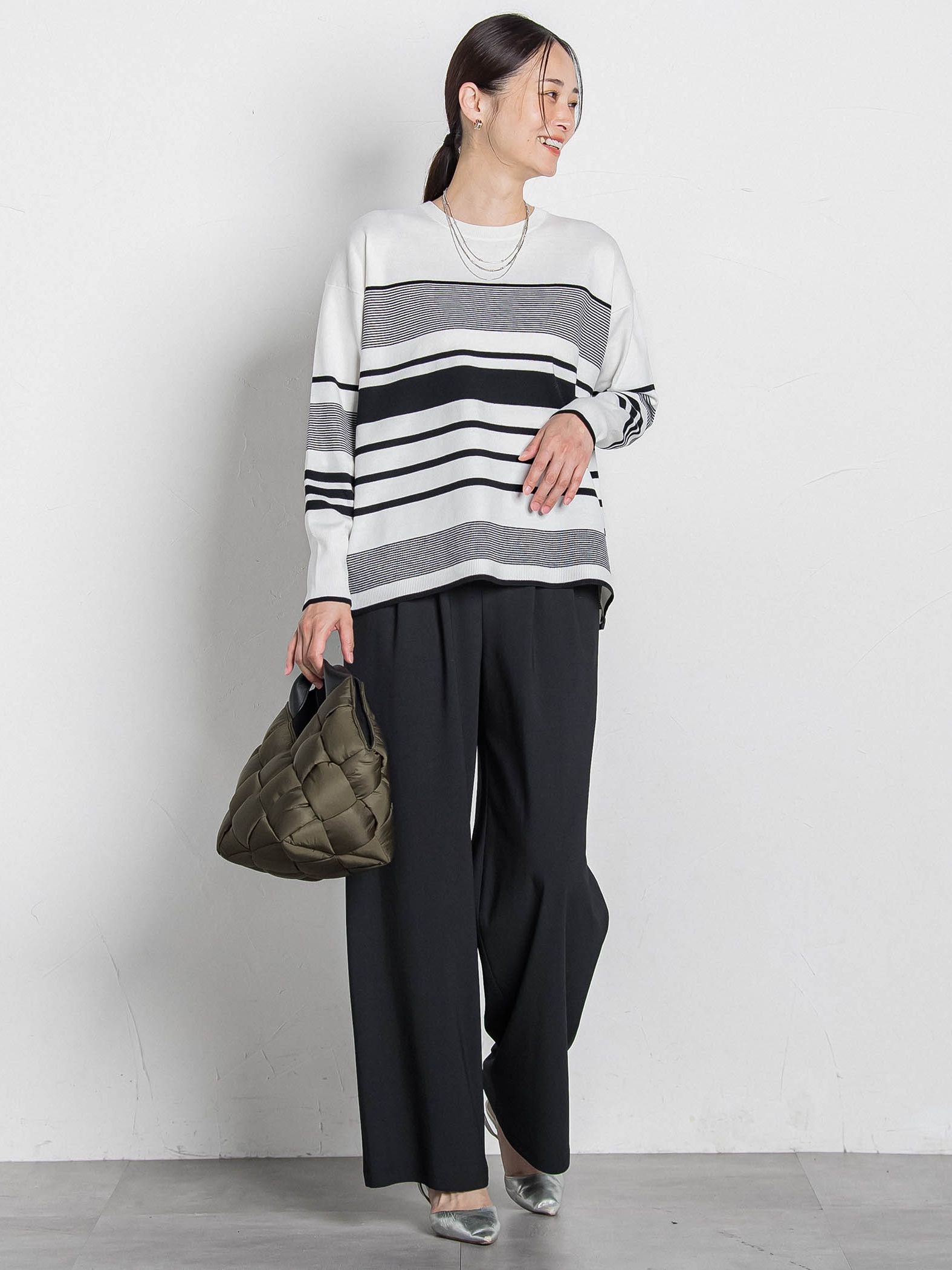 【WEB限定】ランダムボーダーニット≪11号あり/洗える≫