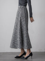 ツイードラメマーメイドスカート