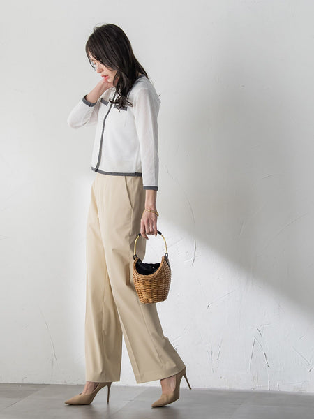 メッシュスパンコールニットカーディガン