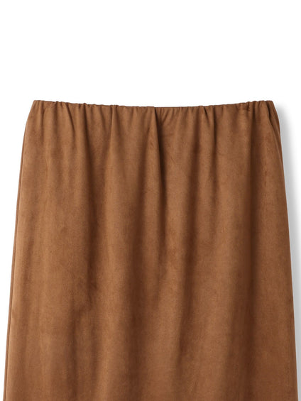 ストレッチフェイクスウェードナロースカート