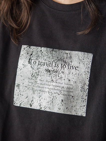 【WEB限定】スクエア箔オーバーサイズTシャツ≪手洗い可能≫