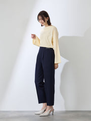 ハイゲージ天竺ボートネックプルオーバー