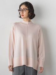 【大きいサイズ】ファインウールハイネックニット