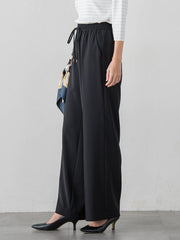 ハイストレッチカルゼワイドパンツ