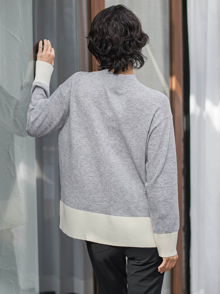 【新色追加】ファインウールハイネックニット