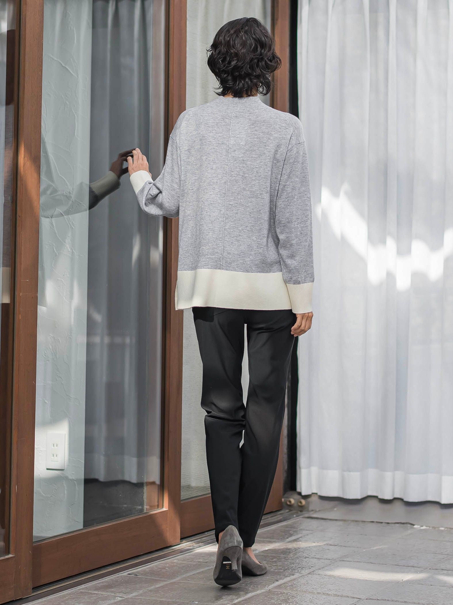 【新色追加】ファインウールハイネックニット