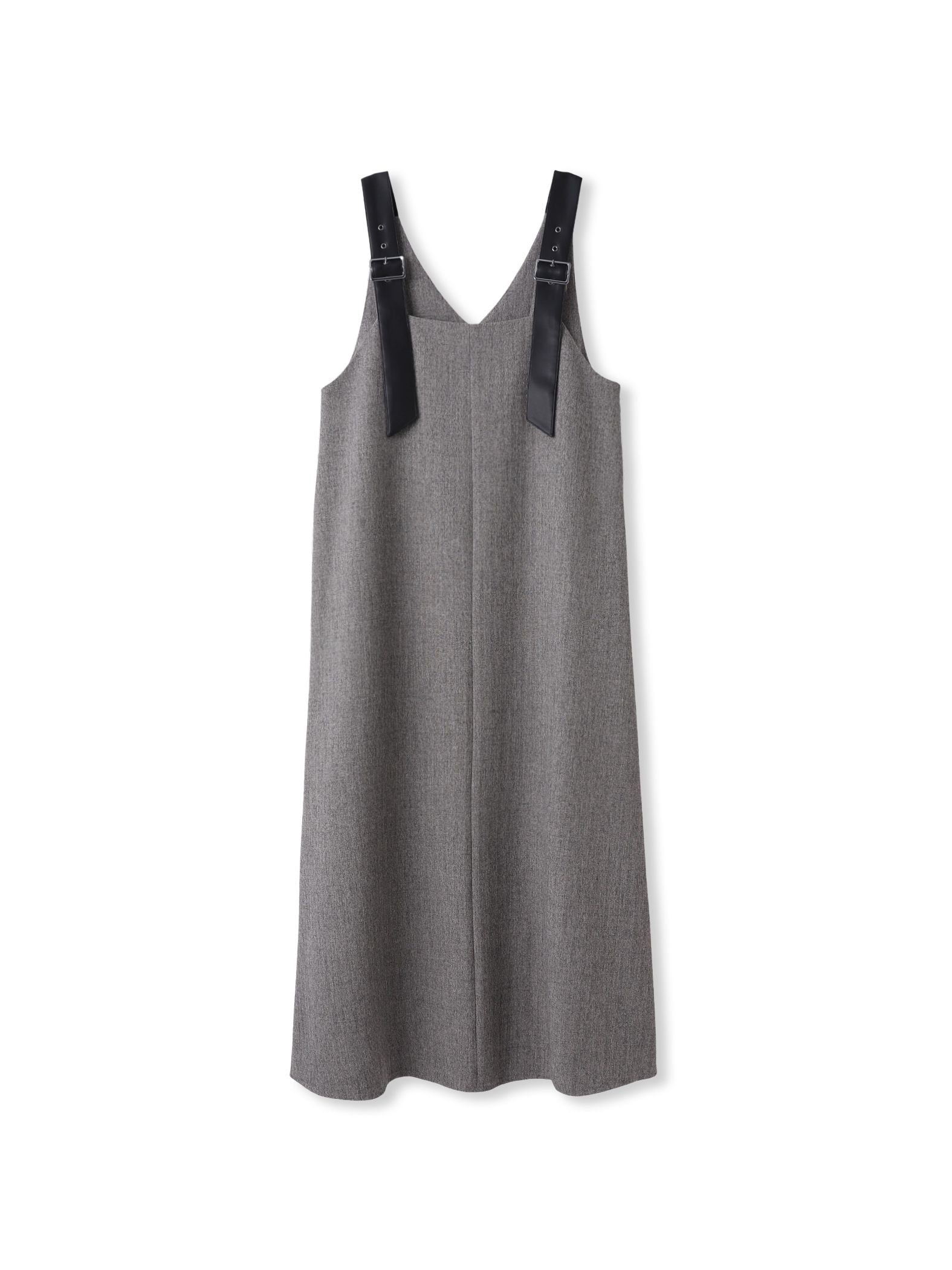 ミックスツイード×レザーライクジャンスカ≪洗濯機で洗える≫