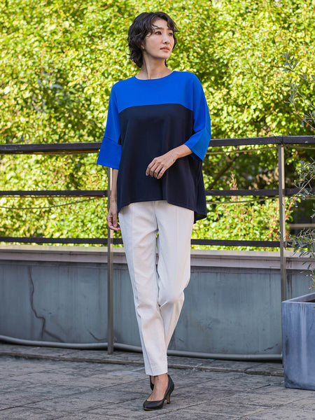 【WEB限定/+5cm丈長め】シェルタリングテーパードパンツ