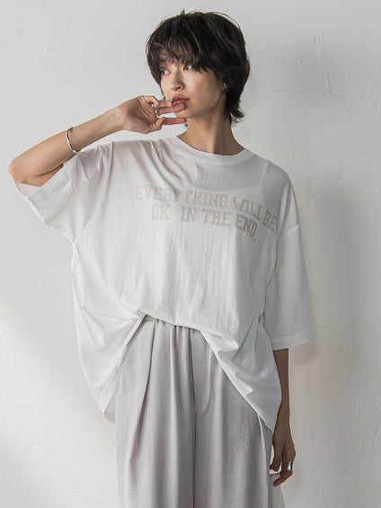 前後ドッキングロゴTシャツ≪洗濯機で洗える≫