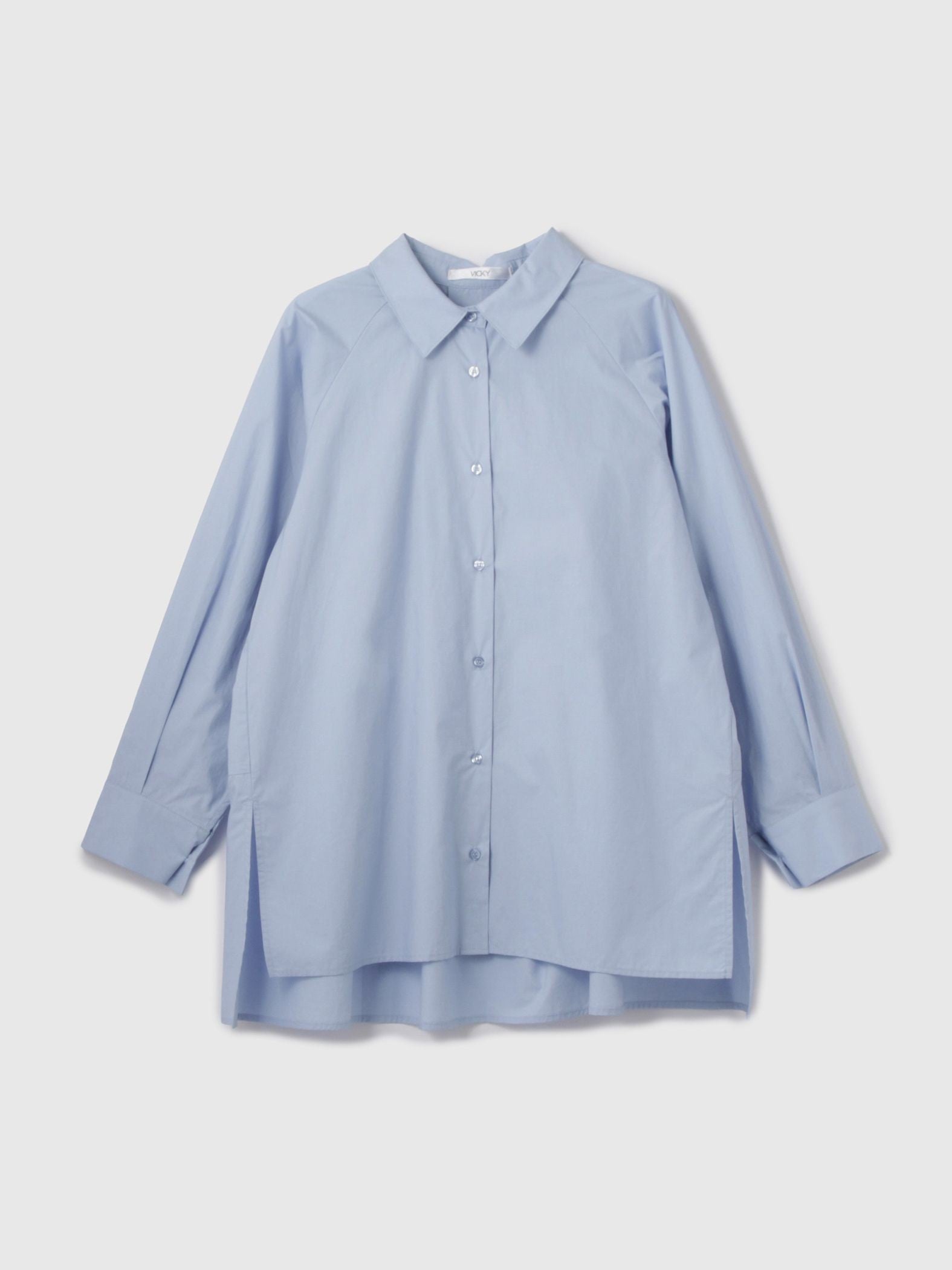 【大人の抜け感】コーマコットンバックフレアシャツ