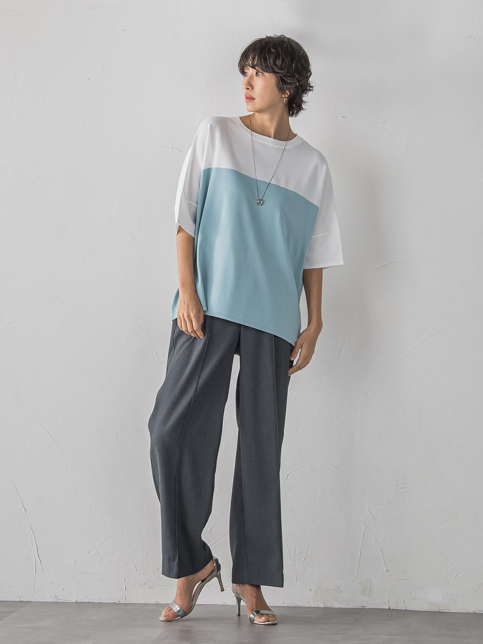 【WEB限定】“まるでデニム見え”ワイドパンツ