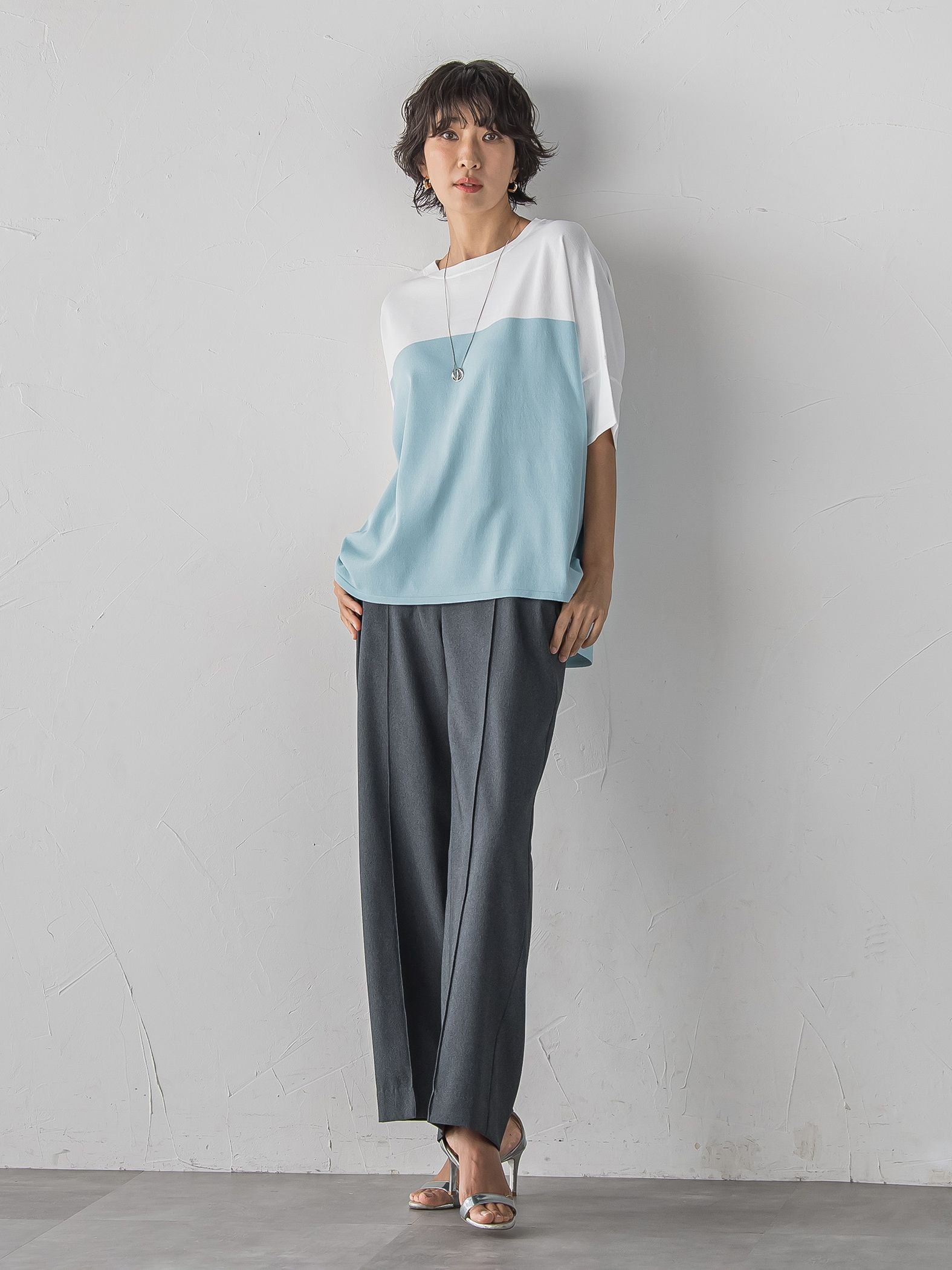 【WEB限定】“まるでデニム見え”ワイドパンツ