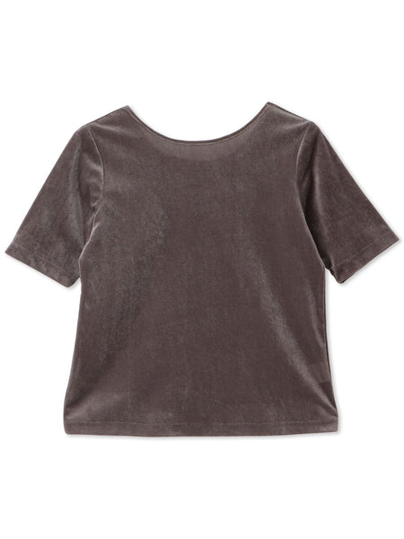 【WEB＆一部店舗限定】シアーベロアバックシャンカットソー