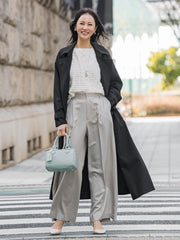 【ラク軽トレンチ】ラグランスリーブスプリングコート≪手洗い≫