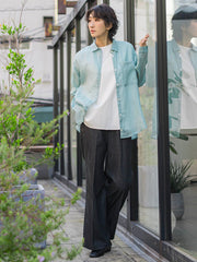 【大きいサイズ】セルロースデニムワイドパンツ