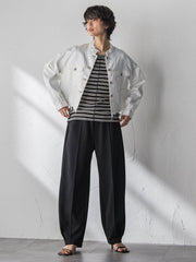 ”肌が喜ぶ”前後2WAYクルーネックロンT≪手洗い可能≫