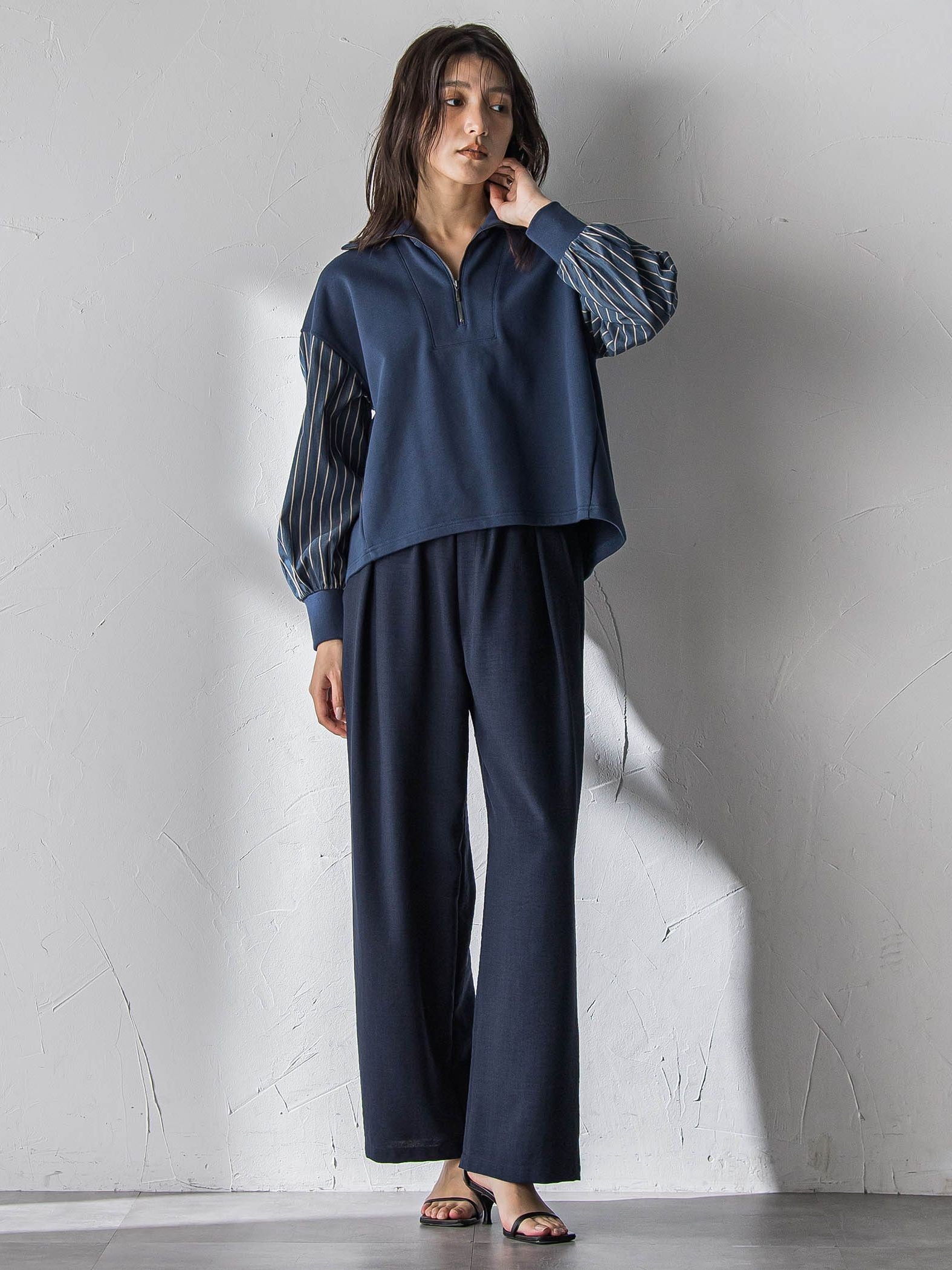 【一瞬で楽とキレイを叶える】タンブラーオックスイージーワイドパンツ≪手洗い可能≫