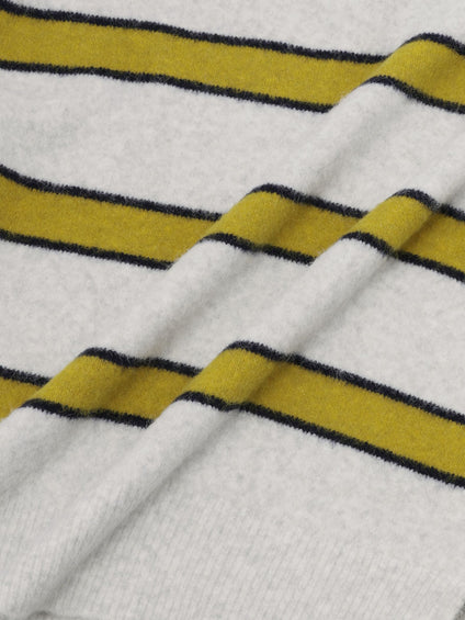 ウール混マルチボーダーニット≪洗濯機で洗える≫