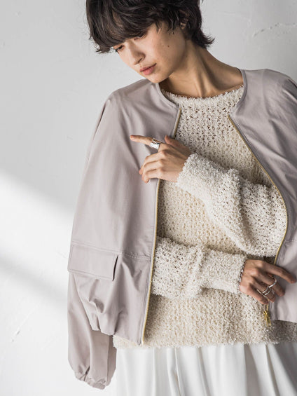 撥水バルーンブルゾン