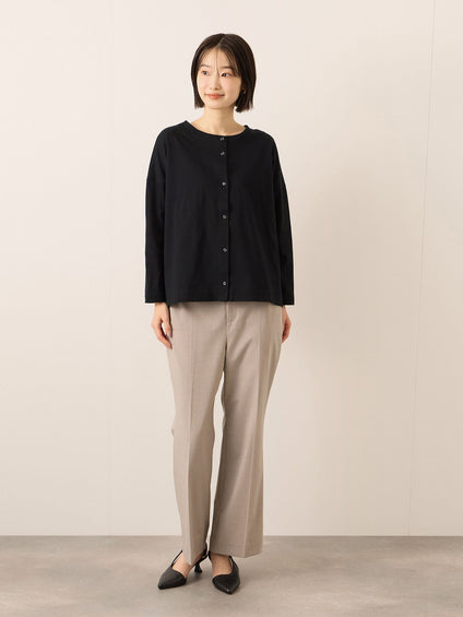 《予約》【機能するミニマル服】前後2WAYカーデ《UVカット》