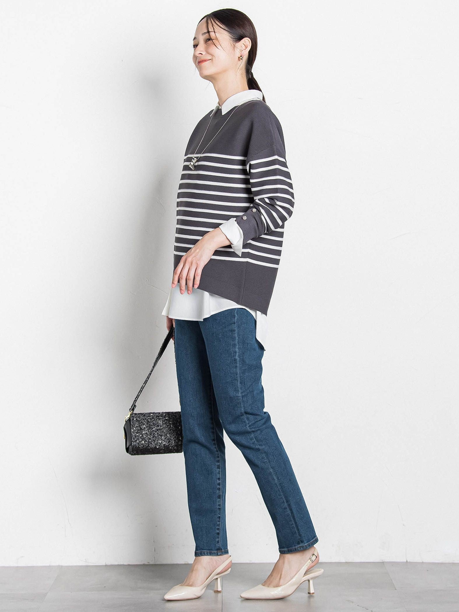 【WEB限定】365デニムパンツ スキニーシルエット≪洗える≫