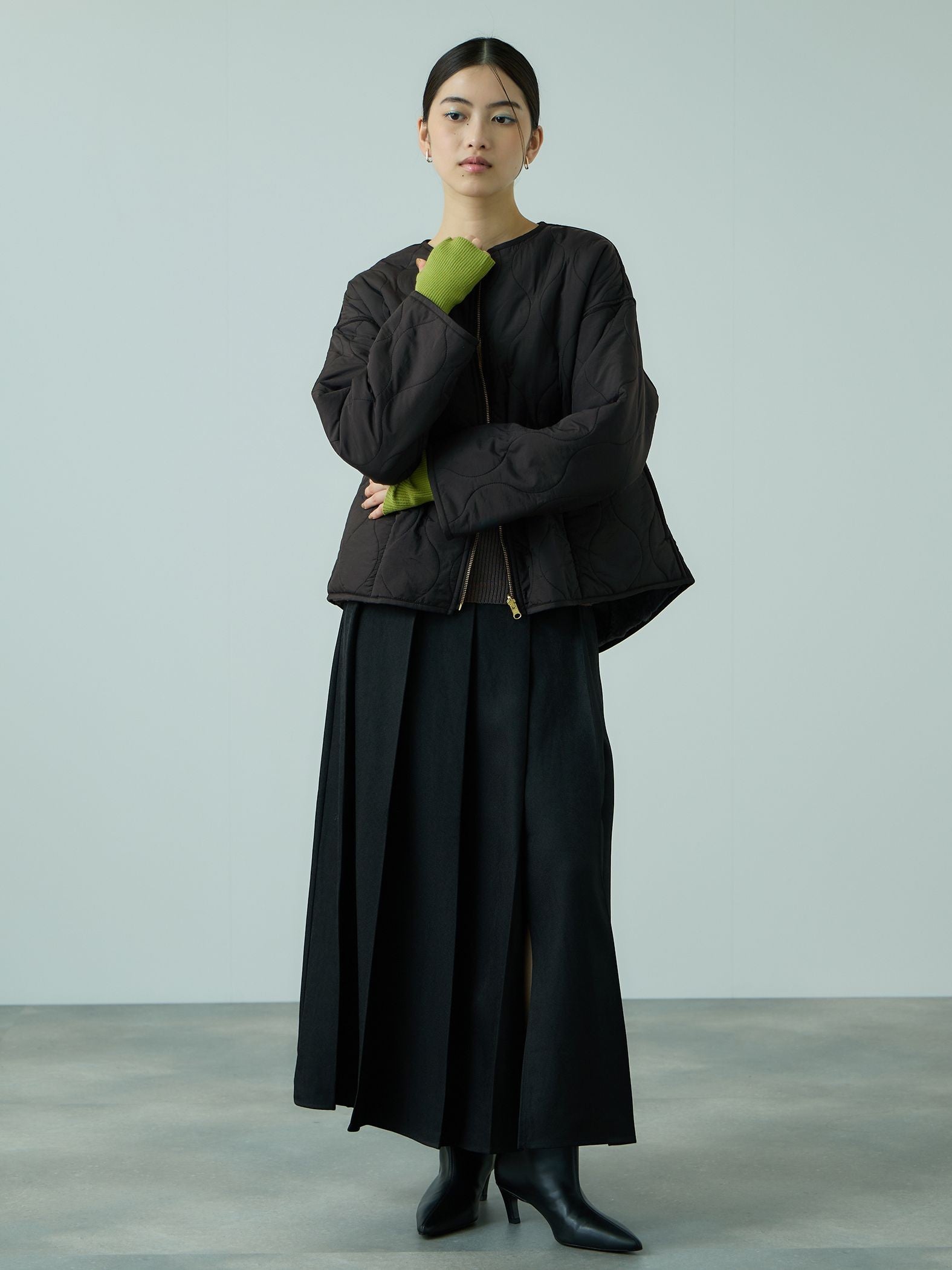 ひょうたんキルトリバーシブルZIPジャケット