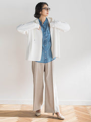 シアーデニムシャツ