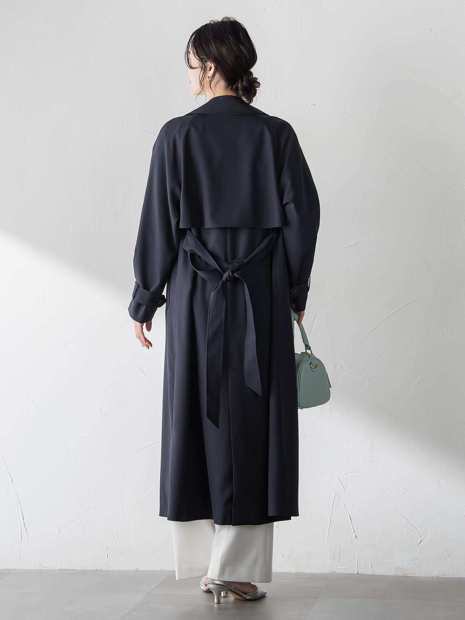 【ラク軽トレンチ】ラグランスリーブスプリングコート