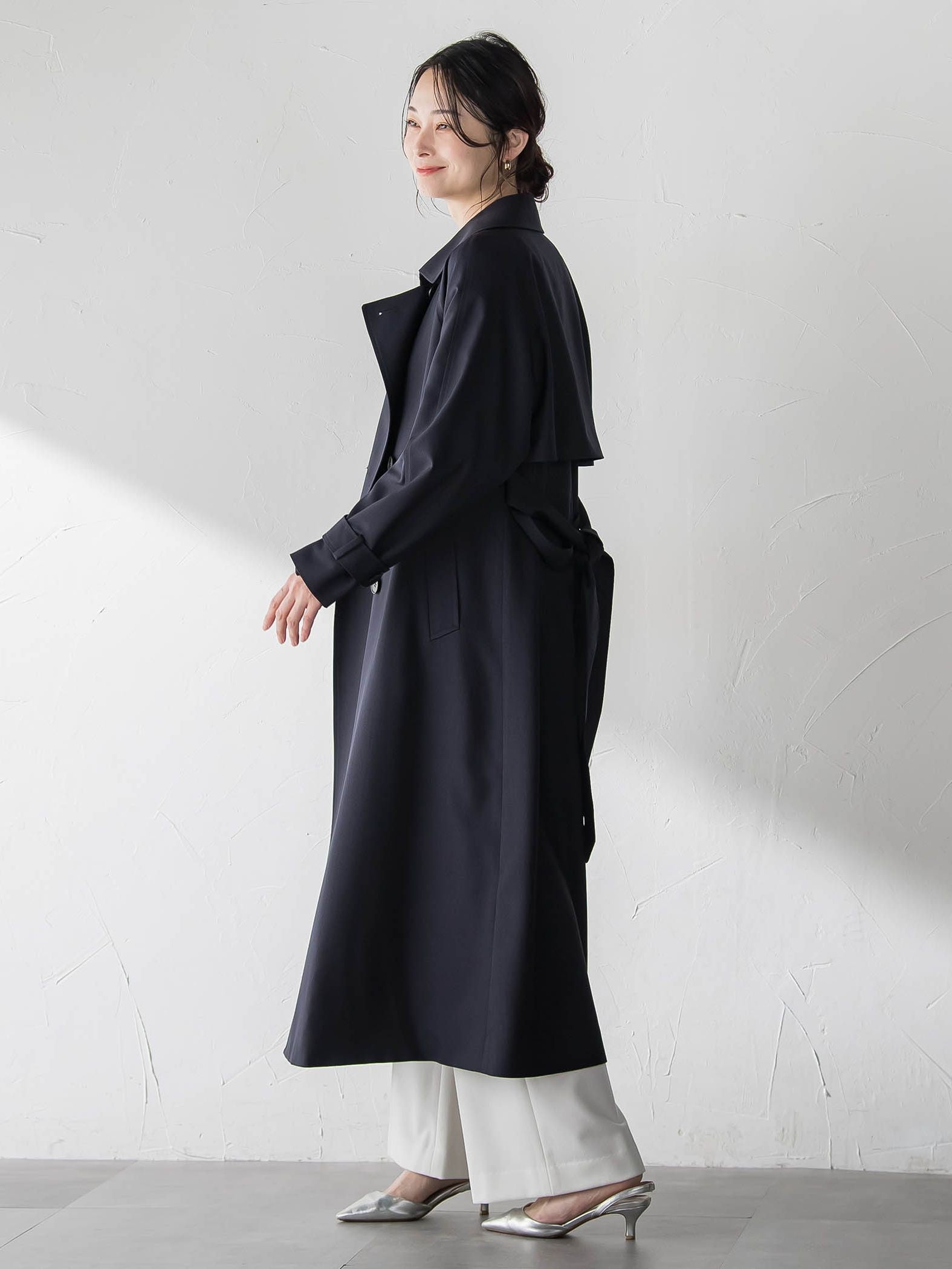 【ラク軽トレンチ】ラグランスリーブスプリングコート