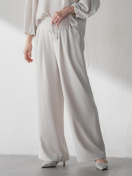 【カタログ掲載】キレイ×リラックス アムンゼンワイドパンツ≪接触冷感/UV/洗濯機で洗える≫