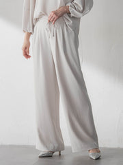 【カタログ掲載】キレイ×リラックス アムンゼンワイドパンツ≪接触冷感/UV/洗濯機で洗える≫