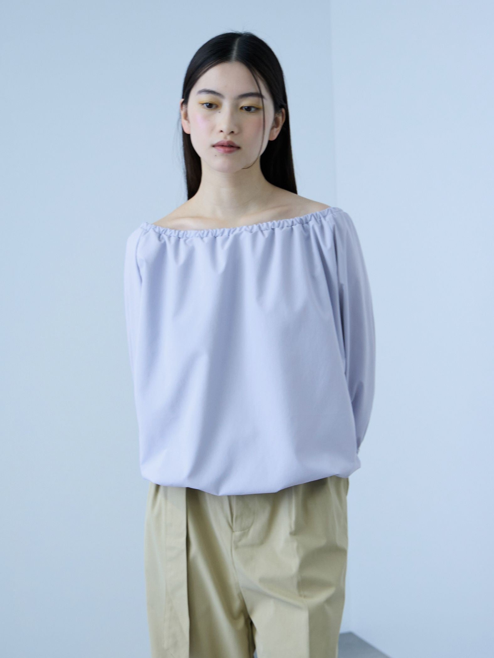 【キレカジ】撥水バルーンブラウス