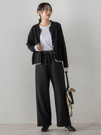 スーパーストレッチステンカーディガン≪洗濯機で洗える≫