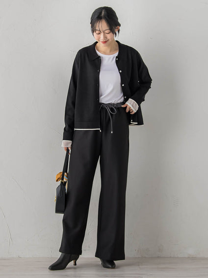 スーパーストレッチステンカーディガン≪洗濯機で洗える≫