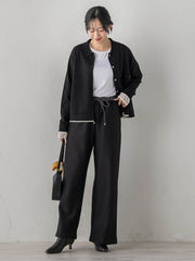 スーパーストレッチステンカーディガン≪洗濯機で洗える≫