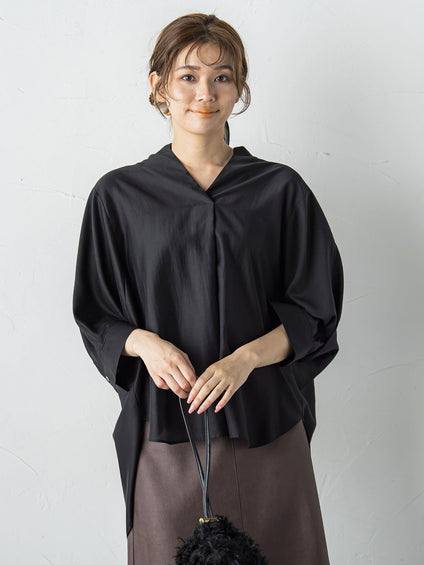 セミシアースキッパーブラウス≪洗濯機で洗える≫