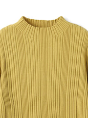 袖ボタンランダムリブニット≪手洗い可能≫